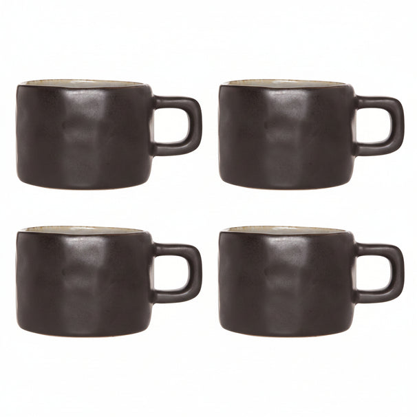 Tazas de café Cosy & Trendy Laguna Azul Gris 230 ml - 4 piezas