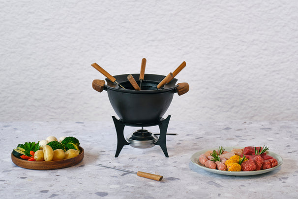 Set de fondue Cookinglife Moritz Hierro fundido - 6 personas - ø 23 cm
