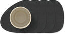 LIND DNA Posavasos Nupo - Cuero - Negro - 13 x 11 cm - 4 piezas
