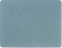 LIND DNA Manteles Individuales Nupo - Cuero - Azul Claro 45 x 35 cm - 2 Piezas