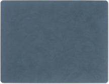 LIND DNA Manteles Individuales Nupo - Cuero - Azul Oscuro - 45 x 35 cm - 2 Piezas