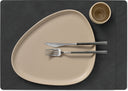 LIND DNA Manteles Individuales Nupo - Cuero - Negro - 45 x 35 cm - 2 Piezas
