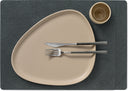 LIND DNA Manteles Individuales Hippo - Cuero - Antracita Negro - 45 x 35 cm - 2 Piezas