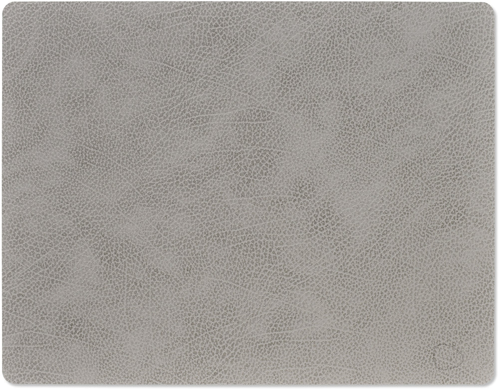 LIND DNA Manteles Individuales Hippo - Cuero - Gris Antracita - 45 x 35 cm - 2 Piezas