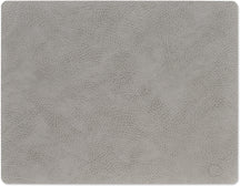 LIND DNA Manteles Individuales Hippo - Cuero - Gris Antracita - 45 x 35 cm - 2 Piezas