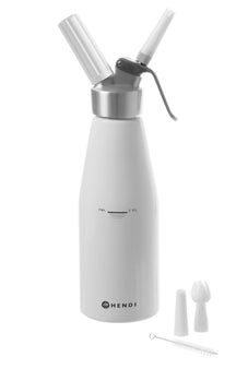 Sifón para nata Hendi blanco 500 ml + 10 cartuchos de nata