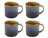 Tazas Cosy & Trendy Quintana Amber - 450 ml - 4 Piezas