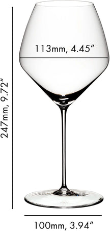 Copas de vino tinto Riedel Veloce - Pinot Noir / Nebbiolo - 763 ml - 2 piezas
