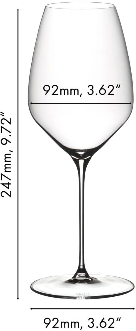 Copas de vino blanco Riedel Veloce - Riesling - 570 ml - 2 piezas