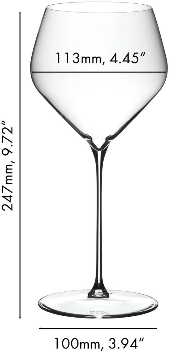 Copas de vino blanco Riedel Veloce - Chardonnay - 690 ml - 2 piezas