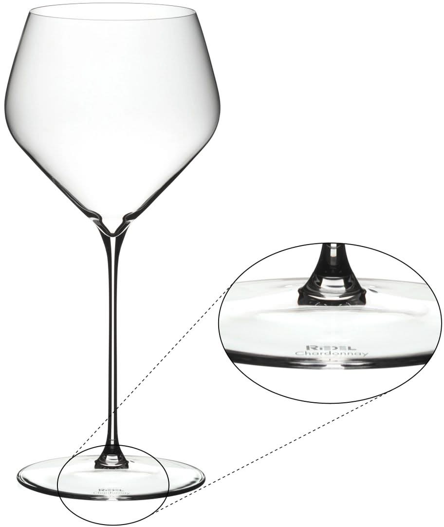 Copas de vino blanco Riedel Veloce - Chardonnay - 690 ml - 2 piezas