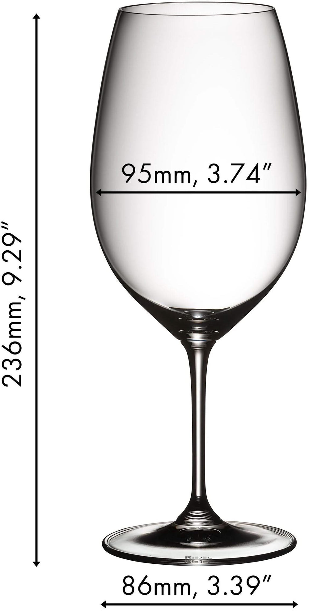 Copas de vino tinto Riedel Vinum - Syrah / Shiraz - 700 ml - 2 unidades