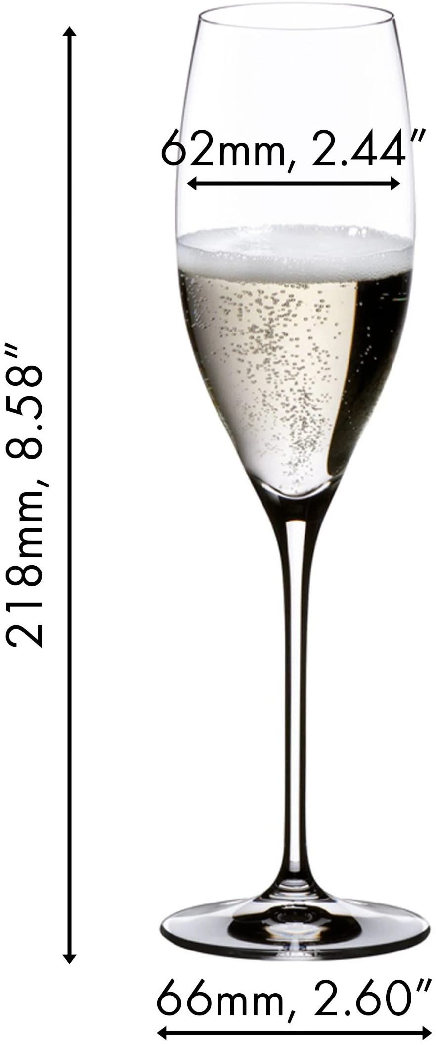 Copas de champán Riedel - Flutes - Vinum - Cuvee Prestige - 230 ml - 2 unidades