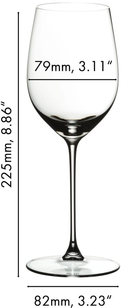 Copas de vino blanco Riedel Veritas - Viognier/Chardonnay - 370 ml - 2 unidades