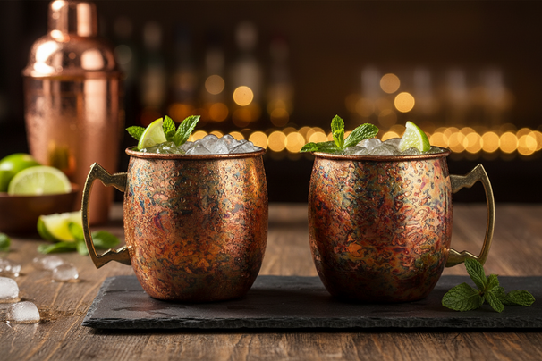 Cosy & Trendy Vasos para cóctel Moscow Mule - Cobre antiguo - 450 ml - 2 unidades
