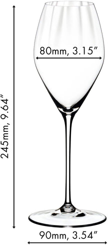 Copas de champán Riedel - Flutes - Performance - 375 ml - 2 unidades