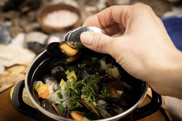 Cubiertos para mejillones Anovi 4 piezas