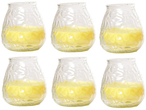 Velas Cosy & Trendy Lowboy - Velas para exterior - Velas de citronela ø 10 cm - 6 unidades