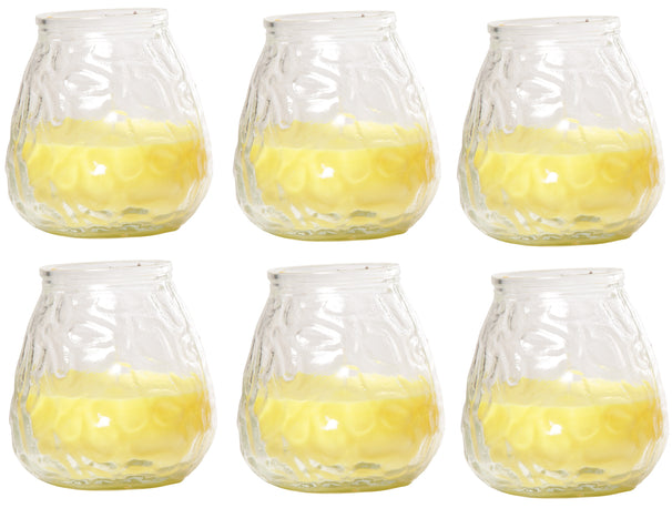 Velas Cosy & Trendy Lowboy - Velas para exterior - Velas de citronela ø 10 cm - 6 unidades