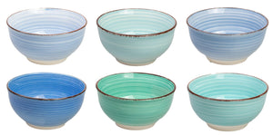 Cuencos pequeños Delice azul ø 12 cm - 6 piezas Cookinglife