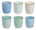 Tazas de café / tazas Senseo Delice azul 180 ml - 6 piezas Cookinglife