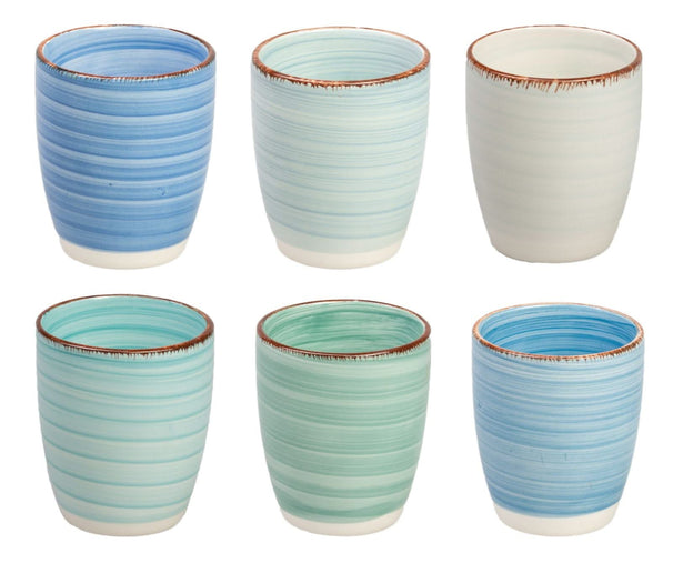 Tazas de café / tazas Senseo Delice azul 180 ml - 6 piezas Cookinglife