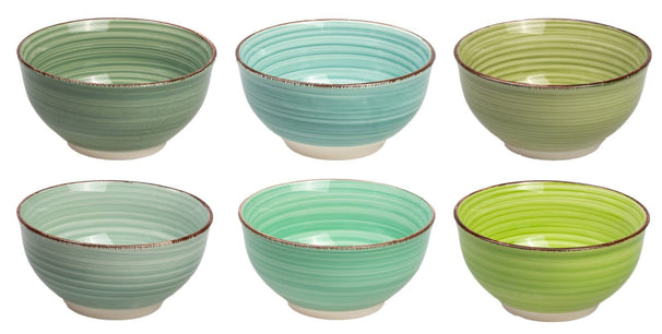 Cuencos pequeños Cookinglife Delice Verde ø 12 cm - 6 unidades