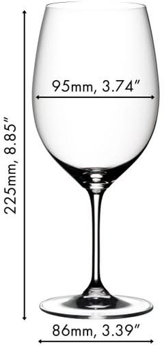 Copas de vino tinto Riedel Vinum - Cabernet / Merlot - 650 ml - Paga 6 y lleva 8