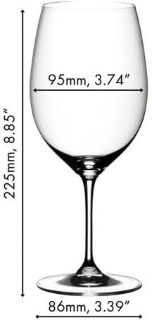 Copas de vino tinto Riedel Vinum - Cabernet / Merlot - 650 ml - Paga 6 y lleva 8