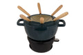 Set de fondue Cosy & Trendy Fontestic Hierro fundido Garza verde - Ø 18 cm