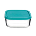 Bormioli Rocco Recipiente para conservar Frigoverre - Vidrio - Azul 15 x 15 x 7 cm / 1 litro