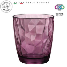 Vasos de agua Bormioli Rocco Diamond - Púrpura - 300 ml - 6 piezas