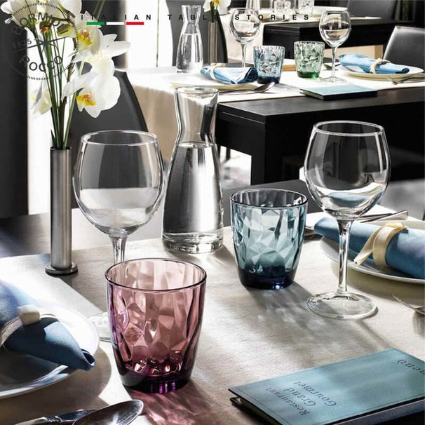 Vasos de agua Bormioli Rocco Diamond - Púrpura - 300 ml - 6 piezas