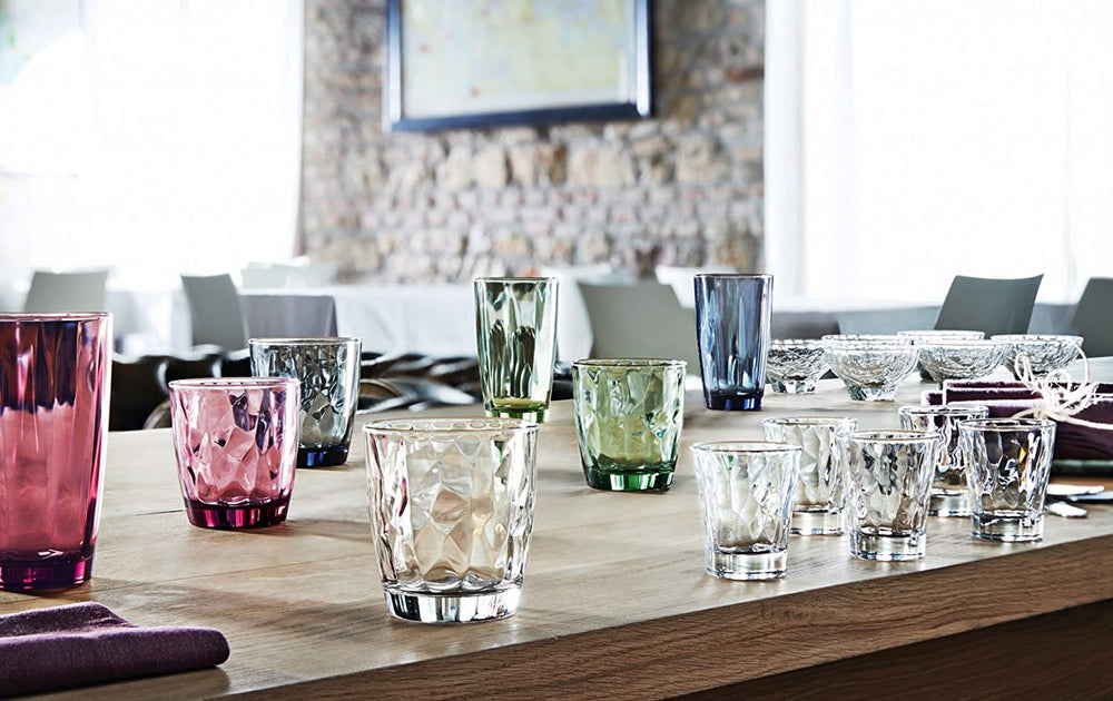 Vasos de agua Bormioli Rocco Diamond - Púrpura - 390 ml - 6 piezas