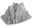 Nordic Ware Tulbandvorm Gingerbread House Bundt Plata - Gietaluminio - 26 x 20 cm