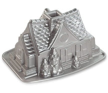 Nordic Ware Tulbandvorm Gingerbread House Bundt Plata - Gietaluminio - 26 x 20 cm