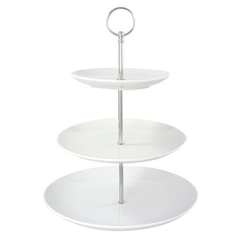 Cookinglife Etagère / torre de servicio Food for Fun ø 16, 21 y 26 cm - 3 niveles - 34 cm de alto