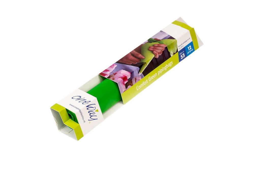Manga Pastelera Desechable Verde One Way 53 x 28 cm - 12 unidades