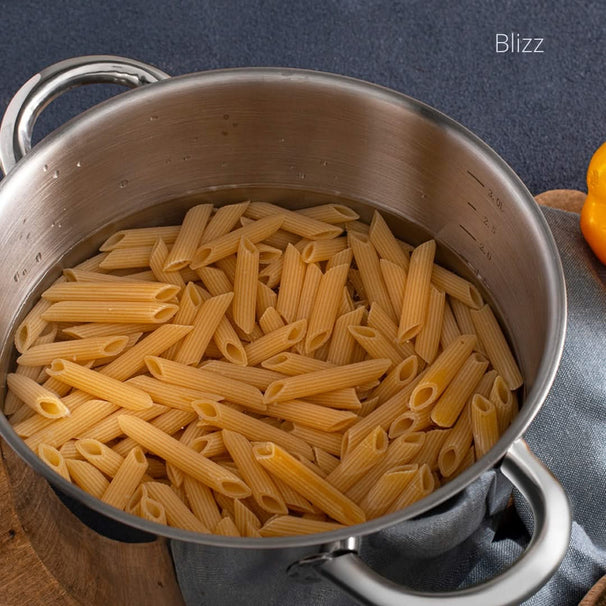 Sola Set de ollas Blizz 4 piezas Acero inoxidable - Olla de cocina ø 16, 18, 20 cm y cazo ø 16 cm - apto para todas las fuentes de calor