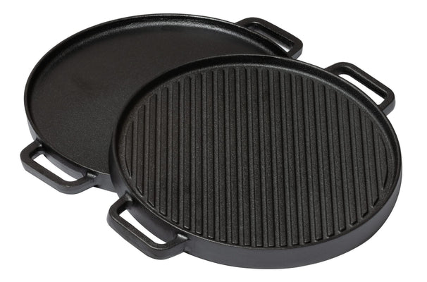 Plancha de Parrilla Blackwell BBQ / Plancha de Hierro Fundido ø 30 cm - sin recubrimiento antiadherente, reversible