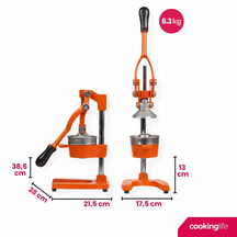 Exprimidor de cítricos Cookinglife - Hierro fundido - Modelo palanca - Naranja