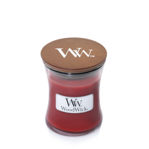 WoodWick Vela aromática Mini Cinnamon Chai - 8 cm / ø 7 cm - Vela en vaso - Mecha de madera