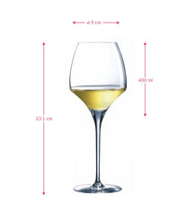 Copas para vino blanco Chef & Sommelier Open Up - 400 ml - 6 unidades - 6 copas para vino blanco de 400 ml