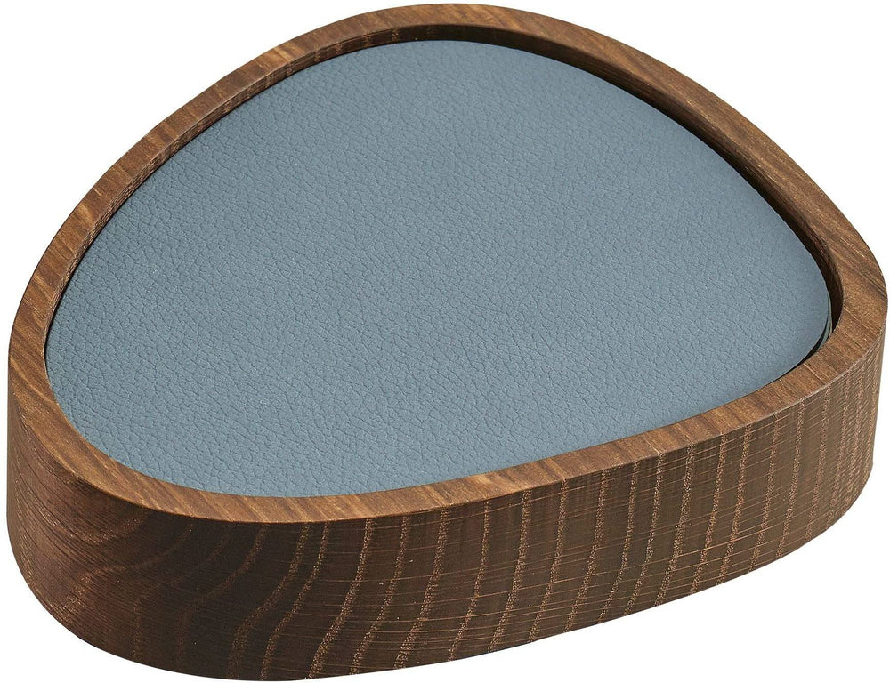 Soporte para posavasos LIND DNA - Madera de roble - Ahumado - 14 x 13 cm