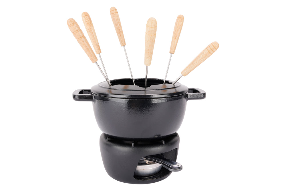 Set de fondue Cosy & Trendy Fontestic Hierro fundido Negro - Ø 18 cm