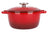 Olla para asar con tapa Fontestic de hierro fundido rojo tradicional Ø 20 cm / 2.7 litros - capa antiadherente esmaltada