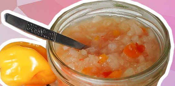 Sambal antillana de chiles Madame Jeanette