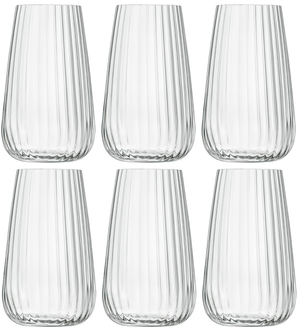 Vasos longdrink Luigi Bormioli - Vasos de agua - Copas de cóctel - Speakeasies - 570 ml - 6 piezas