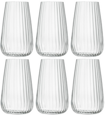Vasos longdrink Luigi Bormioli - Vasos de agua - Copas de cóctel - Speakeasies - 570 ml - 6 piezas