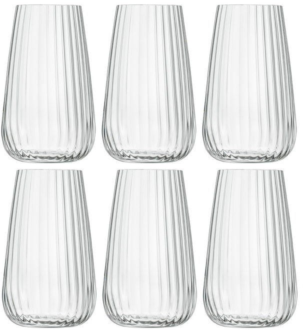 Vasos longdrink Luigi Bormioli - Vasos de agua - Copas de cóctel - Speakeasies - 570 ml - 6 piezas